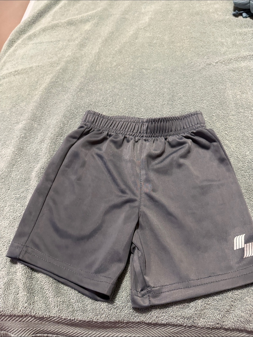 Kids Athletic Shorts in Charcoal Gray